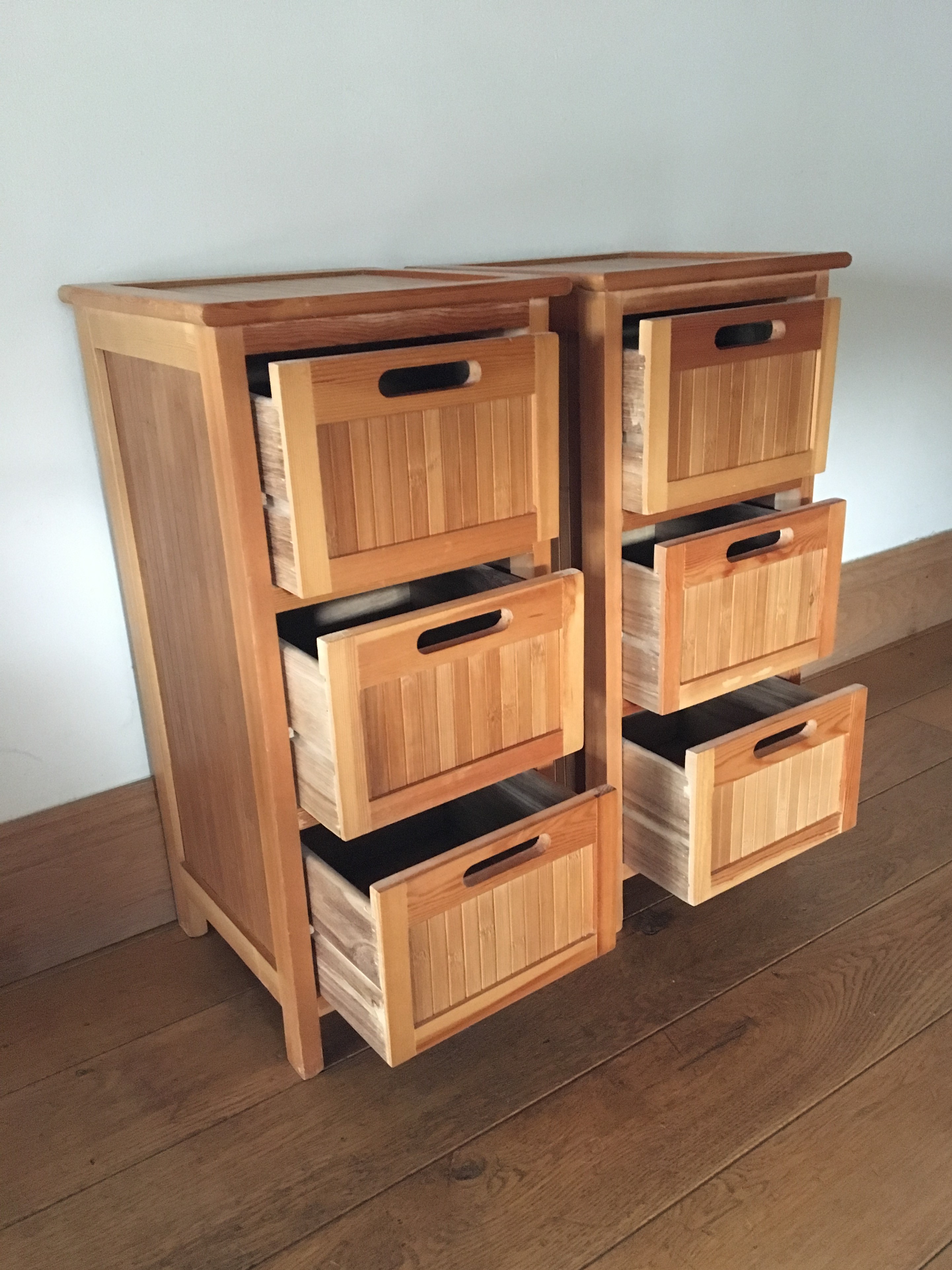 Pair of Three Drawer Units